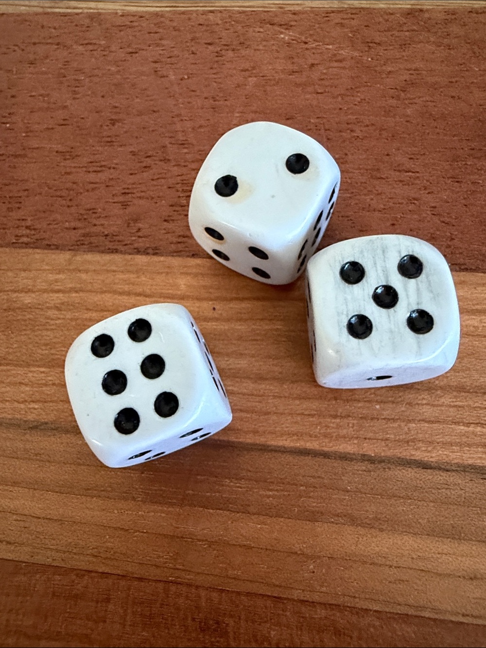 Vintage Bakelite Dice set of 3